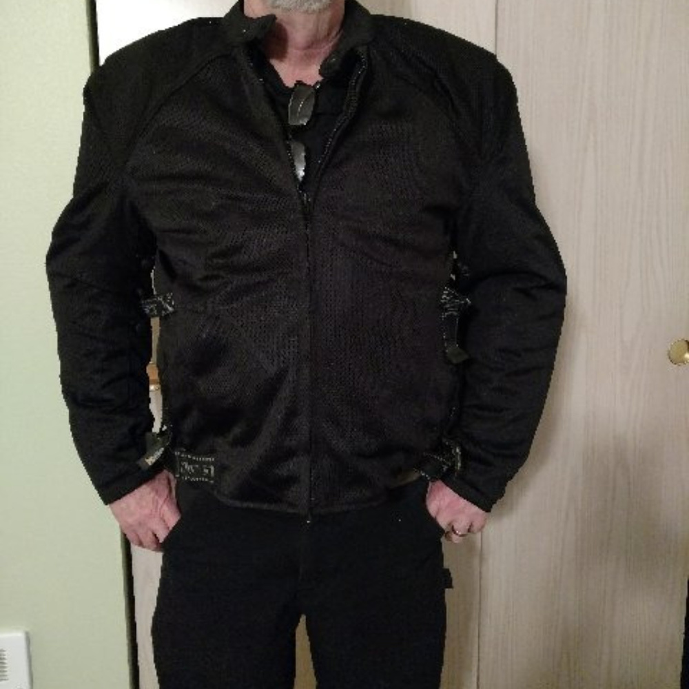 Xelement Men's armored motorcycle jacket